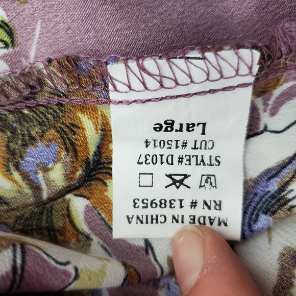 Sun N Moon floral swimsuit cover size large - Picture 10 of 12